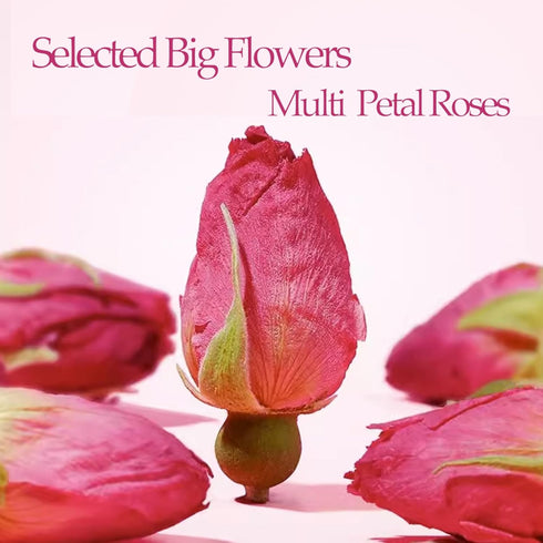 Rose Bud Tea Dried Red Rose,MQUPIN Rose Tea 100% Natural Pure Flower Edible Buds Tea Culinary Food Grade Red Rosebud for Drinking DIY Gift (250g/3...