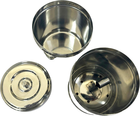 South Indian Stainless Steel Coffee Maker | Convenient 6-7 Cup Coffee Maker | Decoction Maker Brewer Dripper,Coffee Filter- 400ml...