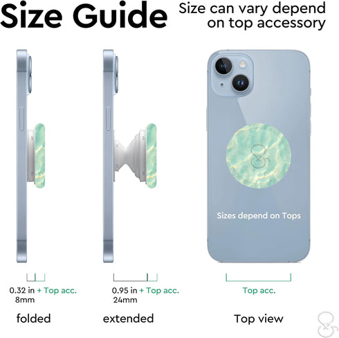 Trendy Checkerboard Phone Grip - Sleek, Expandable, Collapsible - Non-Slip, Durable, Universal Fit - Ideal for Style-Conscious Users (White)...