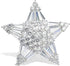 Women's Crystal Cubic Zirconia Winter Snowflake Star Shell Pearl Flower Brooch Pins Christmas Holiday Pendant Jewelry Clear Silver...