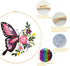 Generic 4 Sets Embroidery Kit for Beginners Adults Cross Stitch Starter Kits DIY Embroidery Kits with Patterns and Instructions Hoops Needles Thre...