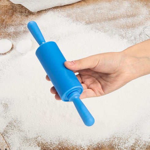 NUOMI Kids Rolling Pins for Baking Playdough 2 Pack Non-Stick Silicone Small Rolling Pins for Home Kitchen,Random Colors...