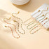 18K Gold Plated Boho Beaded Anklets for Women Dainty Gold Layered Round Ball Ankle Bracelet Pearl Cross Anklet Bracelet Waterproof Gold Jewelry Gi...