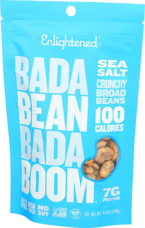 Enlightened Plant Protein Bean Snacks Sea Salt, 4.5 Oz...