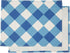 Set of 6 Blue and White Plaid Cloth Placemats, 16.5 x 12.6 Inches Burlap and Polyester Washable Table Mats with Buffalo Design, Farmhouse-Style Di...