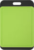 Cutting Board Plastic with Juice Grooves and One-Piece Non-Slip Silicone Handles, 14 x 9.5 x 0.4 Inch Kitchen Chopping Board, Dishwasher Safe BPA ...