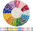 AB Diamond Painting Beads, 5D Diamond Painting Accessories, 20 Colors Round Diamond Painting Drills AB Rhinestones Flatback Rhinestones for Bead A...