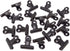 Honbay 20PCS 30mm(1.2inch) Black Metal Bulldog Clips Hinge Clips for Documents, Planner Pages, Receipts, Pictures, Photos, etc...