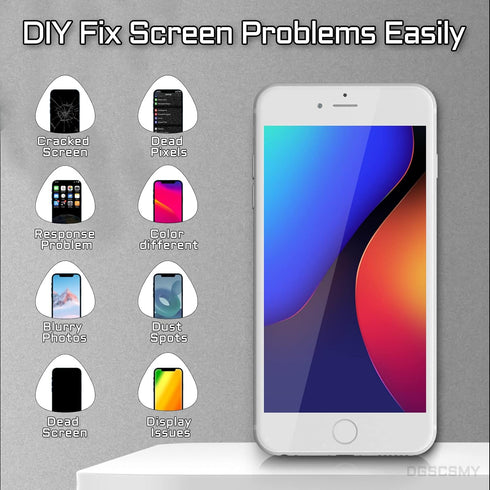 for iPhone 8 / SE 2020 Screen Replacement White for iPhone SE 2nd Generation 4.7" LCD Display 3D Touch Digitizer Full Assembly with Repair Tools F...