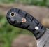 HotSteel Handmade Neck knife-Damascus Steel Full Tang knife 5'' Mini fixed blade knife-Bushcraft knife-Camping knife-Hunting knife with leather sh...