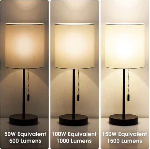 Briignite LED Light Bulbs, 3 Way Light Bulbs 50 100 150W Equivalent, 3 Way Light Bulbs, Three Way A19 Light Bulbs E26 Medium Base, Warm White 3000...