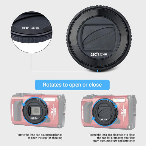 Lens Protector Cover for Olympus TG-7 TG-6 TG-5 TG-4 TG-3 TG-2 and TG-1 Camera, Rotating Lens Cap, Replaces Olympus LB-T01 Lens Barrier...