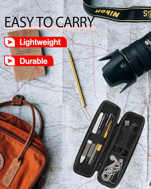 Slim Pencil Case for Adults, Travellers, Insulin Travel, Small Pencil Case Hard Shell, Simple Thin Waterproof Pen Case Organizer Box for Stylus To...