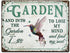 Wander Prints Birthday Gardener Gift for women, men Mom, Dad, Grandma, Grandpa Who Love Garden -Christmas House Warming Gift Hummingbird Metal Sig...