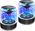 MEGATEK Dual Portable Bluetooth Speakers, Wireless Stereo Pairing, Vibrant LED Light Show, Loud Sound and Punchy Bass, IPX5 Waterproof, 12 Hours P...