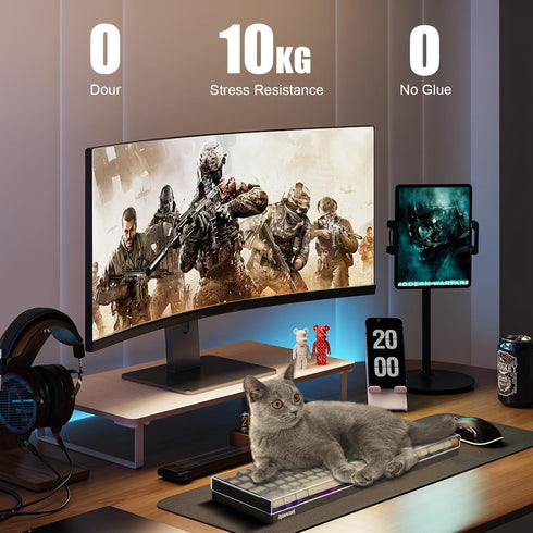 Desing Wish Keyboard Cover for Redragon K556, Water Resistant Half-Covered Acrylic Keyboard Dust Cover Anti-Cat Keyboard Lid Compatible with Redra...