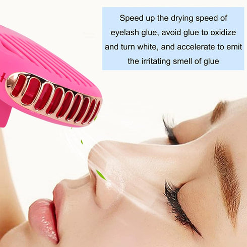 FILFEEL Eyelash Fan for Lash Extensions Multi?Functional Portable Handheld USB Fan Bladeless Rechargeable Air Conditioning Cooling Fan for Eyelash...