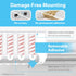 TotalMount Hole-Free Remote Holder – Eliminates Need to Drill Holes in Your Wall (Premium White Holder for 3 or 4 Remotes)...