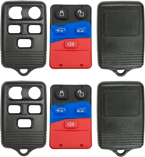 Keyless2Go Replacement for Key Fob Shell Case for Select Ford and Lincoln Vehicles with FCC ID Protection CWTWB1U551-2 Pack...