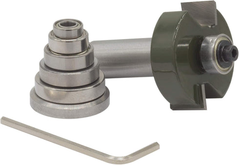 1/2 Rabbet Router Bit Set for Woodworking | 1/2" Shank | 1/2" Cutting Height | 7 Bearing Set...