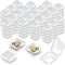 120 Pieces Mini Plastic Jewelry Box Clear Storage Box Small Storage Containers with Hinged Lids for Beads Jewelry Earrings Chains Earplugs Craft, ...