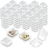 120 Pieces Mini Plastic Jewelry Box Clear Storage Box Small Storage Containers with Hinged Lids for Beads Jewelry Earrings Chains Earplugs Craft, ...