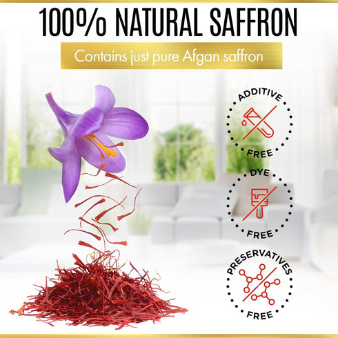 Dunya Saffron Superior Saffron Threads (Super Negin) (A grade) Saffron Spice for Paella, Risotto, Tea's, and all Culinary Uses (1 Gr)...