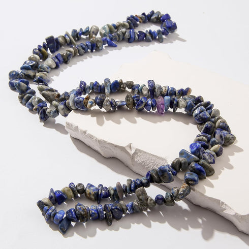 Natural Chip Stone Beads About 200pcs Blue Stones 5-8mm Irregular Gemstone Healing Crystal Loose Rocks for Bracelet Necklace Earrings Jewelry Maki...