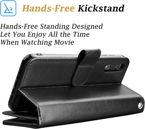 Takfox Wallet Case for Samsung Galaxy A50, Galaxy A50 Case Wallet PU Leather with 9 Card Slots Holder Folio Flip Magnetic Detachable Phone Case & ...