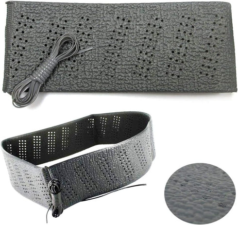 Grey Universal Steering Wheel Cover Lace-On Cushion Grip Accessory Auto Vehicle...