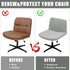 MINGPINHUIUS Armless Adjustable Chair Cover: Accent Vanity Chair Cover Mid Back Wide Slipper Chair Office Desk Swivel Chair,for Living Room Bedroo...