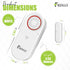3in1 Alarm - Door Ajar Alarm, Door Chime with Delay, 0/5/10/30/60 Seconds, 2/5 Minutes, Close Door Reminder, 80 to 120 dB, Time Delay Alert When L...