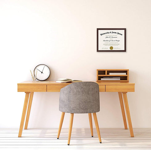 Americanflat 8.5x11 Diploma Frame with Shatter-Resistant Glass - Document Frames with Engineered Wood - Legacy Collection - Certificate Frame for ...