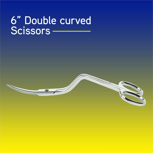 6 Inch Double-Curved Machine Embroidery Scissors from ThreadNanny...