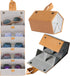 Sunglass Case for Men or Women Hard Multi Eyeglasses Case Box Portable 5 Slot Glasses Organizer Holder Eyewear Bag (Light brown-gray inside)...