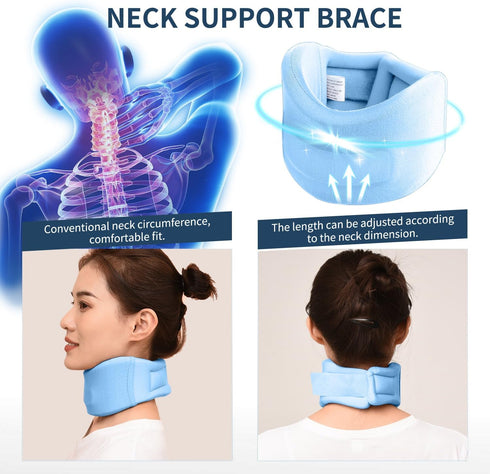 Neck Stretcher for Pain Relief,Neck Support After Whiplash or Injury Adjustable Neck Collar for Sleeping Universal Neck Braces for Women&Men...