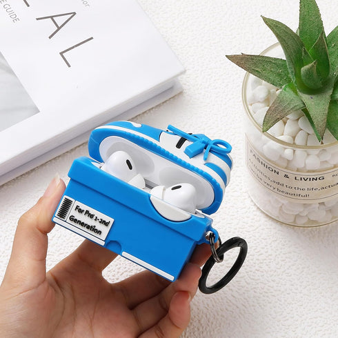 Maxjoy for Airpods Pro Case, Cute 3D Box Case Compatible with Airpods Pro 2019 Case, Shockproof for Airpod Pro Case Men Women with Cleaner Kit & K...