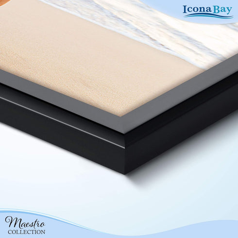 Icona Bay 4x6 Picture Frames Set (Black, 12 Pack), Classy Contemporary Style, Maestro Collection...
