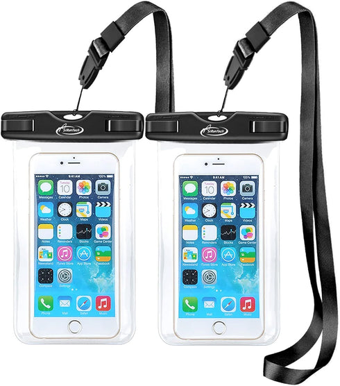 AiRunTech Waterproof Phone Case, 8.5" Dry Bag Compatible for iPhone 14/13/12/11, Galaxy & More - Black + Black......