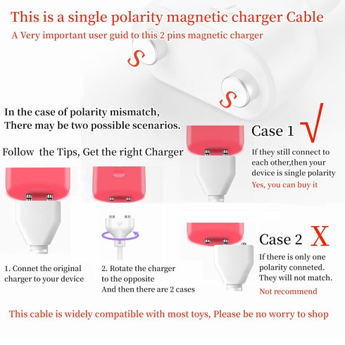 Magnetic USB DC Charger Cable Replacement Charging Cord, 31.4Inch Long- 5mm/0.2in, for Toys/Facial Cleanser/Electric Toothbrush/Flashlight/Juicer ...