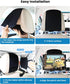 WONNIE Car Tablet Holder, Upgraded iPad Holder for Car Back Seat Headrest Mount Holder for Kids with Anti-Slip Strap,Silicone Holding Net/Fits All...