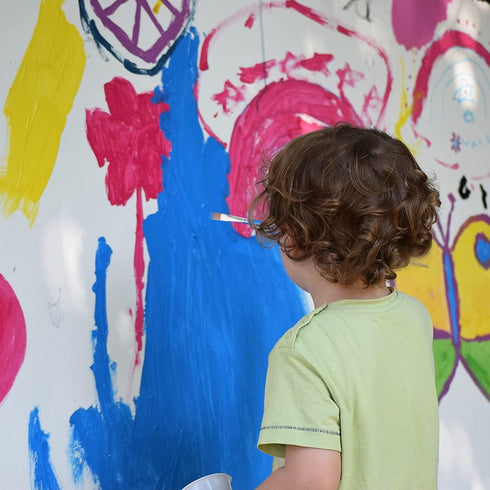 30 Pcs 9mm Wide Flat Paint Brushes, Acrylic Small Brush Bulk for Detail Painting...