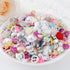 Chenkou Craft Random 100g/lot (Around 400pcs) 4-20mm Half Round Imitation Pearls Seastar Bow Rose Rhinestone Flat Back Pearl Bead Loose Beads (Mix...