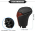 Automatic Gear Shift Knob Compatible for Toyota Highlander 2014-2019, Durable Faux Leather Plastic Black Red Drilled Mahogany Pattern...