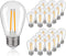 25Pack S14 LED Replacement Light Bulbs, Shatterproof Outdoor String Plastic Light Bulbs, 2W Equivalent 20W, E26 Base, 2200K Warm White LED Vintage...