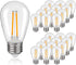25Pack S14 LED Replacement Light Bulbs, Shatterproof Outdoor String Plastic Light Bulbs, 2W Equivalent 20W, E26 Base, 2200K Warm White LED Vintage...