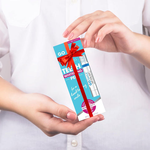 GO SMILE On The Go Teeth Whitening Pen, Teeth Whitener & Stain Remover Self Care Gifts for Women & Men - Whitening Strips Alternative - Travel Siz...