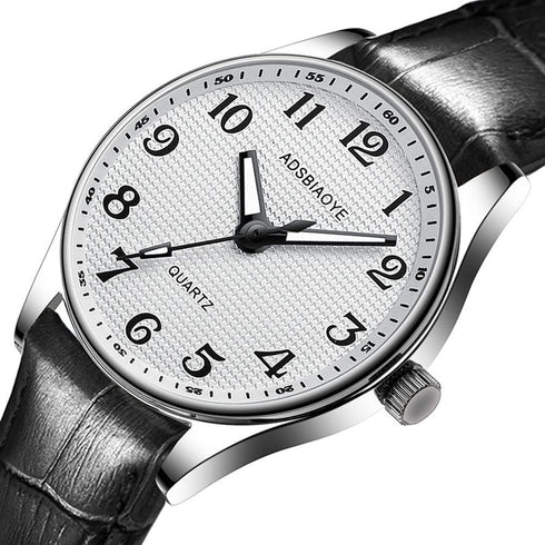 Men's Minimalist Easy Reader Watch Stainless Steel Leather Strap Waterproof Bussiness Casual Mens Quartz Wrist Watch...