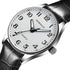 Men's Minimalist Easy Reader Watch Stainless Steel Leather Strap Waterproof Bussiness Casual Mens Quartz Wrist Watch...
