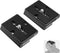 NEEWER 2PCS 200PL Quick Release Plate Aluminum, Compatible with Manfrotto BHQ2 XPRO-3W 8043W 496 804RC2 Q2 Tripod Ball Head Fluid Head, Camera Mou...